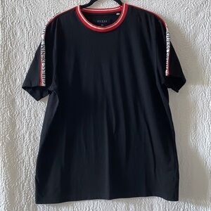 Guess Denim Men's Logo Lettering Short Sleeve Shirt